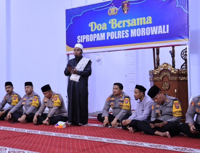 Peringati Malam Nisfu Syaban, Polres Morowali Gelar Doa Bersama dan Yasinan
