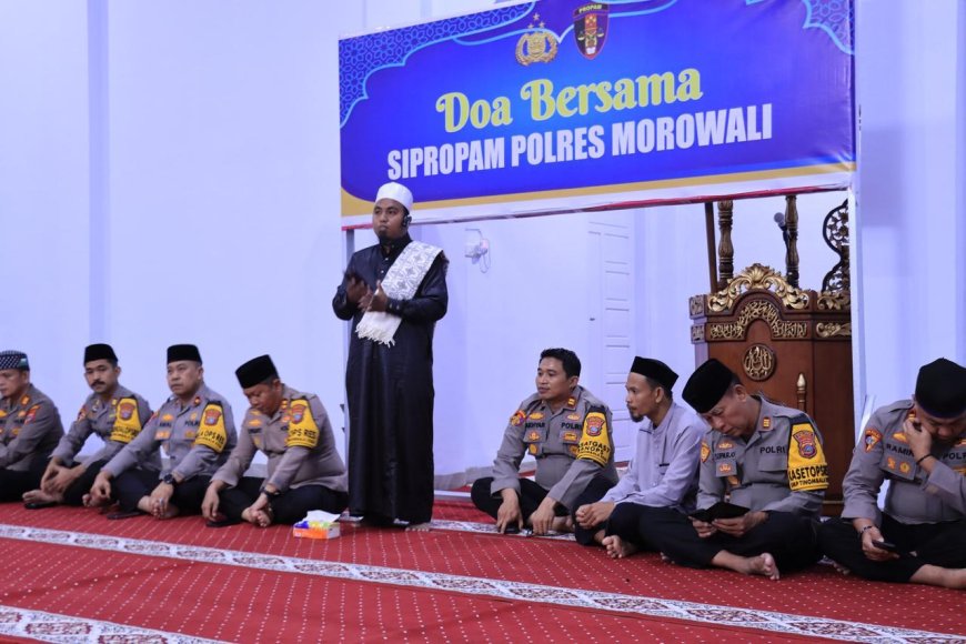 Peringati Malam Nisfu Syaban, Polres Morowali Gelar Doa Bersama dan Yasinan