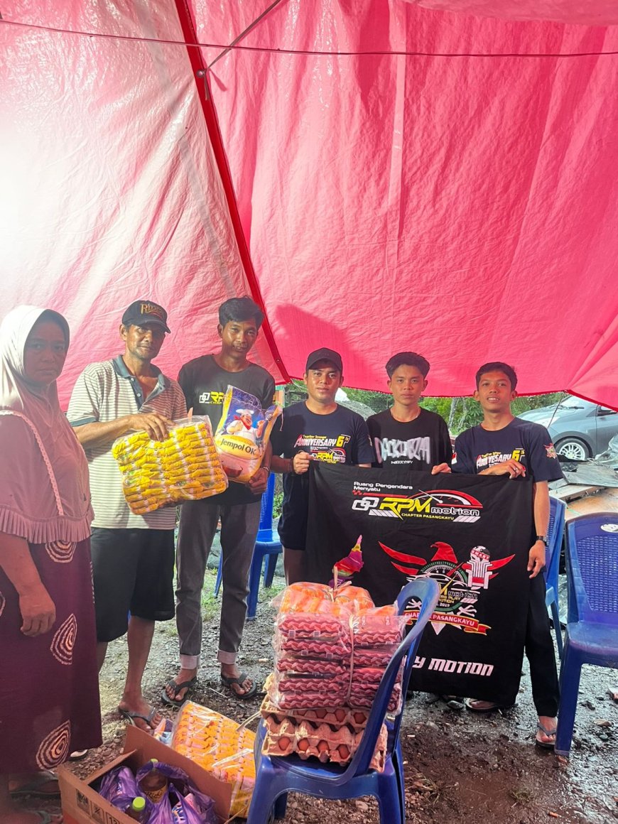 RPM PASANGKAYU BERKOLABORASI 99BEE DALAM PROGRAM MITRA KEBAIKAN ; HADIR RINGANKAN BEBAN DUKA KEBAKARAN DUSUN FUNJU