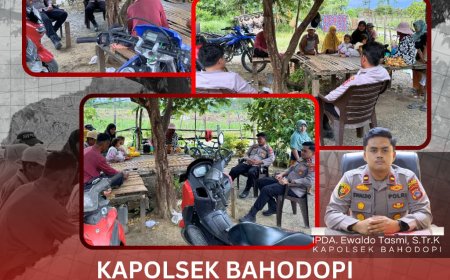 Kapolsek Bahodopi Lakukan Sambang untuk Penguatan Peran Bhabinkamtibmas