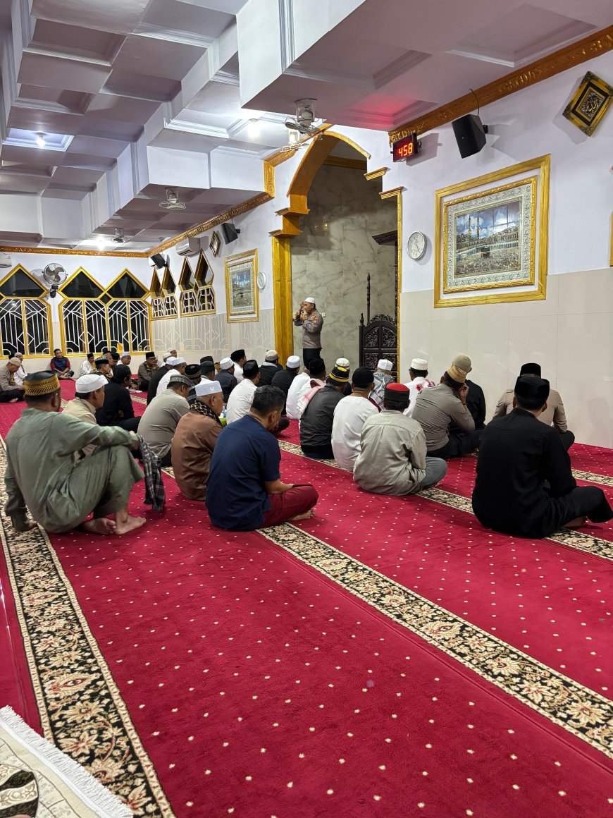 Kapolres Morowali AKBP Zulkarnain Safari Subuh di Masjid Al-Munawarah, Ajak Warga Tertib Berlalu Lintas