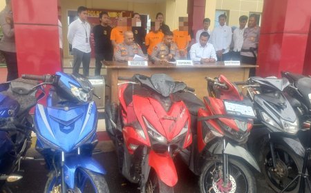Ungkap 48 Kasus Curanmor, Polres Morowali Tangkap Tiga Pelaku dan Amankan 36 Unit Motor
