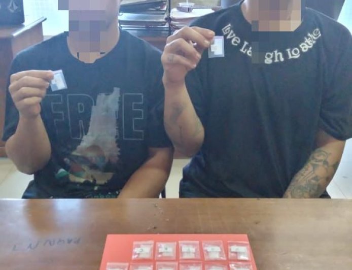 Satresnarkoba Polres Morowali Tangkap Dua Pengedar Sabu di Fatufia, Amankan 15 Paket Siap Edar