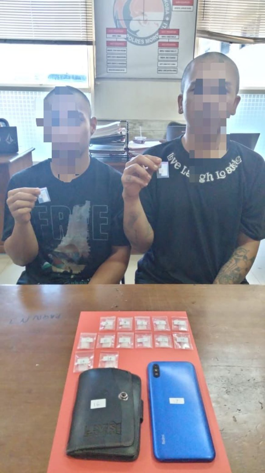 Satresnarkoba Polres Morowali Tangkap Dua Pengedar Sabu di Fatufia, Amankan 15 Paket Siap Edar